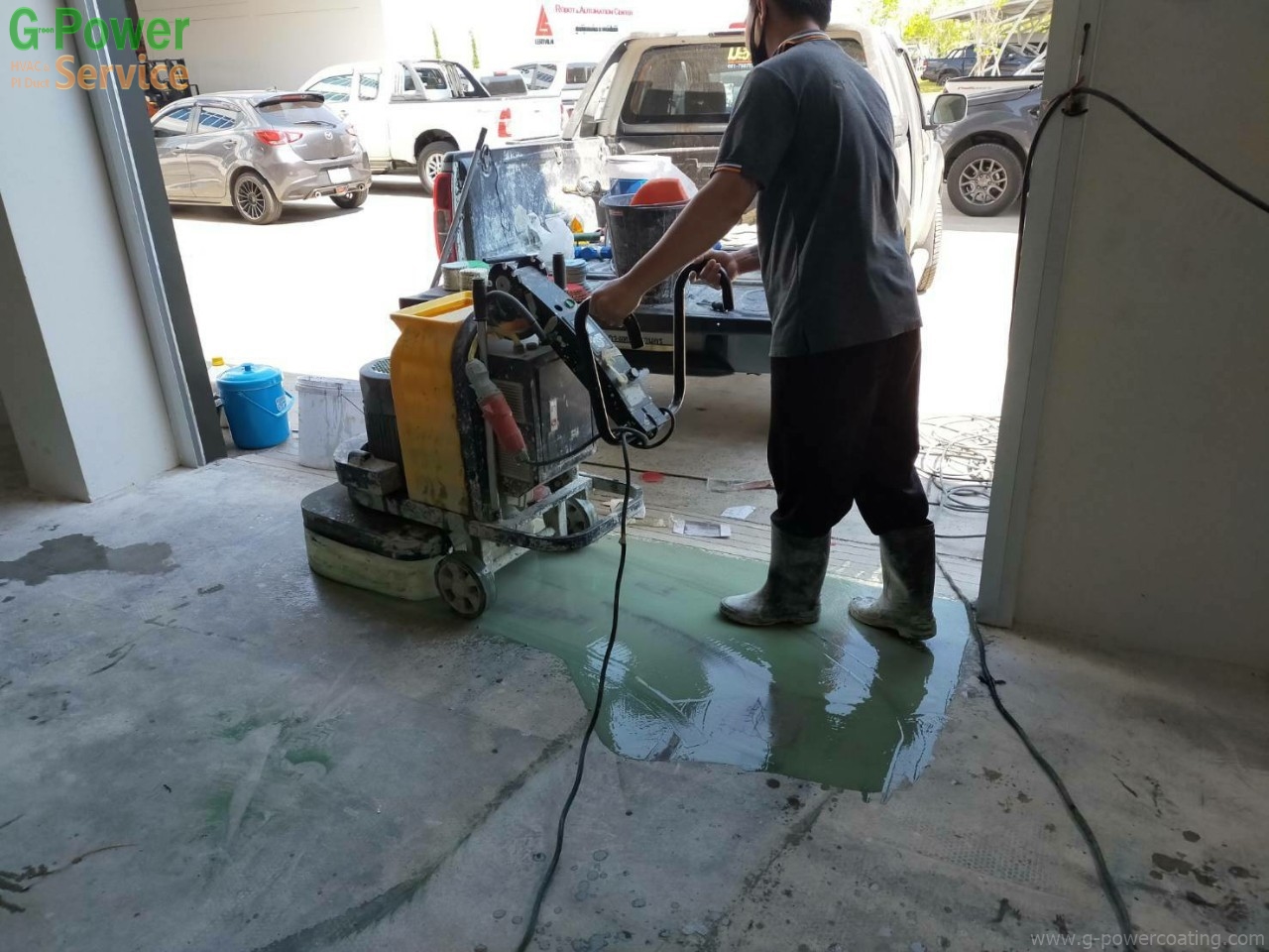รับติดตั้งพื้นโรงงาน EPOXY PU พื้นกันซึม พื้นสนามกีฬา 